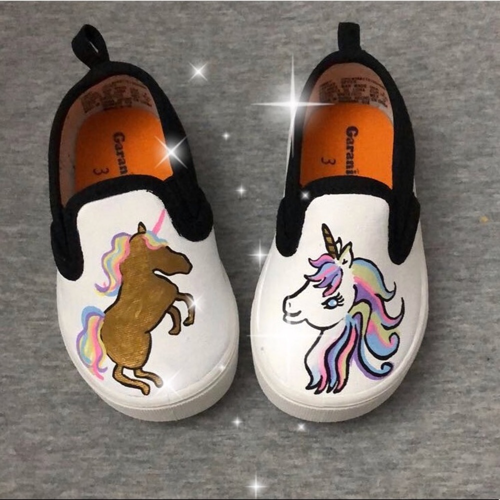 Hand painted shoes. NWOT
